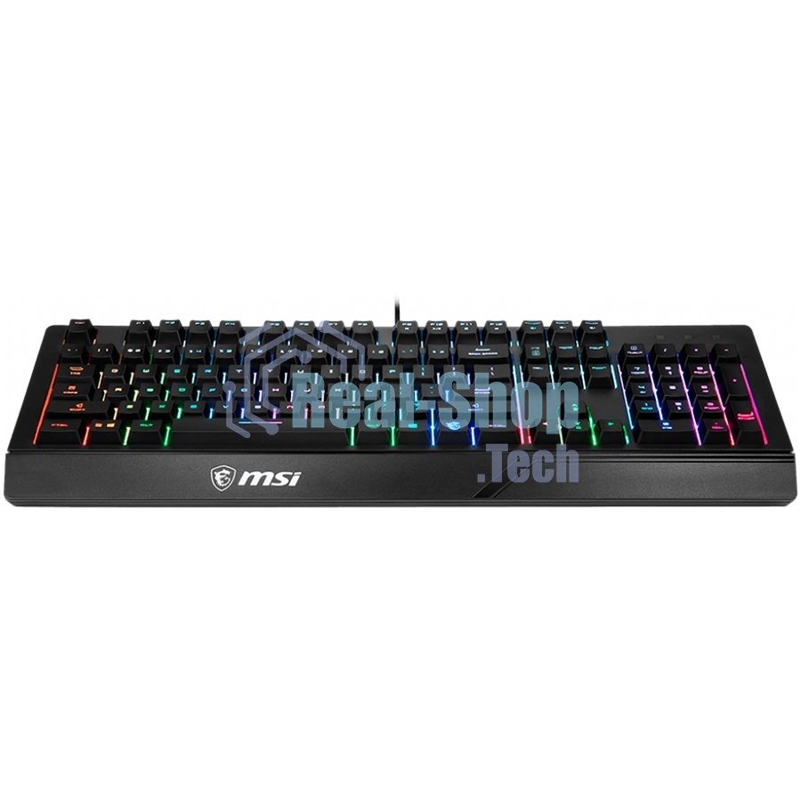Клавиатура проводная MSI VIGOR GK20 RU черный USB Multimedia for gamer LED (подставка для запястий)