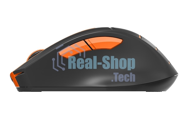 Мышь беспроводная A4Tech Fstyler FG30S серый/оранжевый, 2000 dpi, радиоканал, USB, кнопки - 6