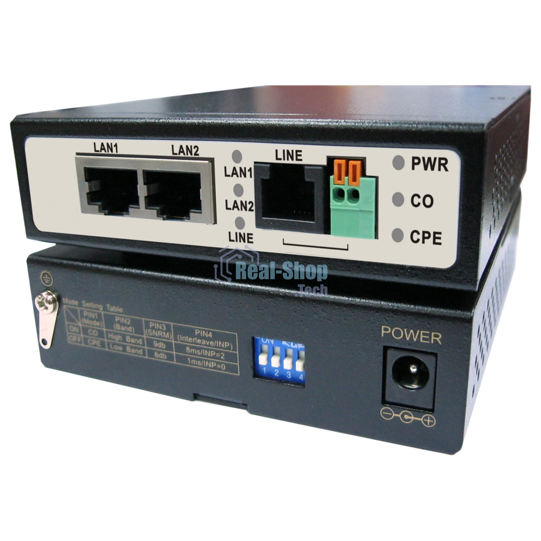 Удлинитель Ethernet Osnovo TR-IP2 (VDSL) на 2 порта до 3000м (необходимо 2 устройства)