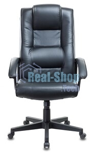 Кресло руководителя Бюрократ T-9906N/BLACK черный, кожа
