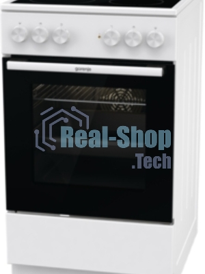 Плита электрическая Gorenje GEC5A41WG белый, конфорок 4 электрических, духовка 62 л, 50 см x 85 см x 59.4 см