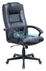 Кресло руководителя Бюрократ T-9906N/BLACK черный, кожа
