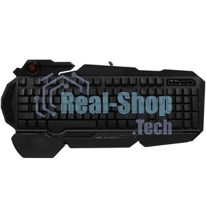Клавиатура проводная A4Tech Bloody B310N черный USB Multimedia for gamer LED (подставка для запястий) (B310N)