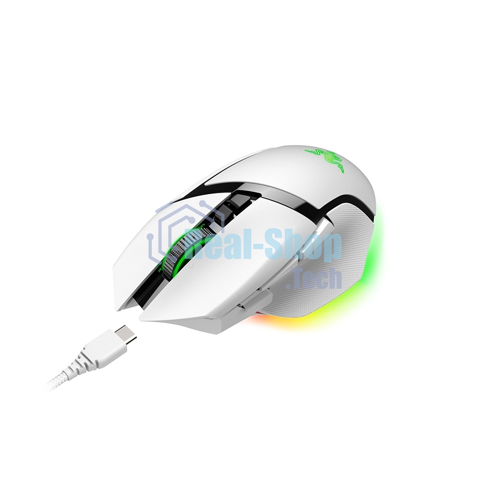 Мышь беспроводная/проводная Razer Basilisk V3 Pro белый, 30000 dpi, радиоканал, Bluetooth, USB, кнопки - 11