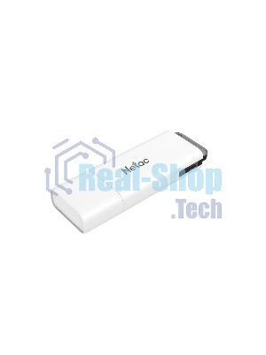 Флешка USB Netac U185 (NT03U185N-016G-20WH), 16Gb, USB 2.0, R/W 25/10, белый/серый