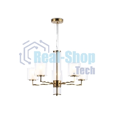 Люстра Ambrella light LH56011/5 BS/FR латунь/белый матовый E14*5 max 40W D640*1260