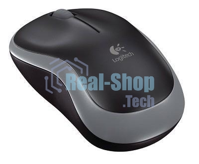 Мышь беспроводная Logitech M185 серый/черный, 1000 dpi, радиоканал, USB, кнопки - 3