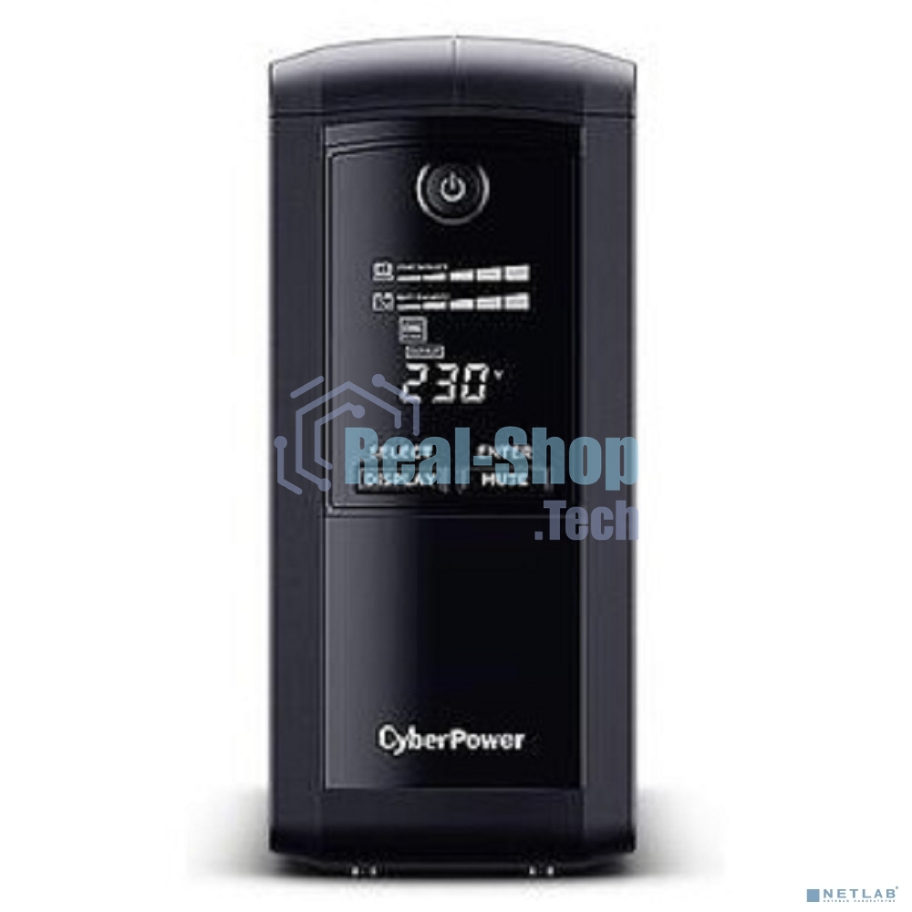 Источник бесперебойного питания CyberPower VP700ELCD/700 ВА/390 Вт/USB/RS-232/RJ-11/RJ-45/4 х CEE 7 (евророзетка)