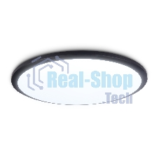 Потолочный светодиодный светильник Ambrella light FZ1235 BK черный IP44 48W 6400К D450*55 (Без ПДУ)