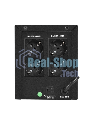 Источник бесперебойного питания ExeGate SpecialPro UNB-1000.LED.AVR.4SH (1000VA/700W, LED, AVR, 4*Schuko, батарея 12V 7.2Ah - 2 шт., металлический корпус, Black)
