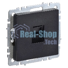 Розетка компьютерная IEK BRITE RJ45 кат.5E РК10-БрЧ черный Розетка компьютерная IEK BRITE RJ45 кат.5E РК10-БрЧ черный