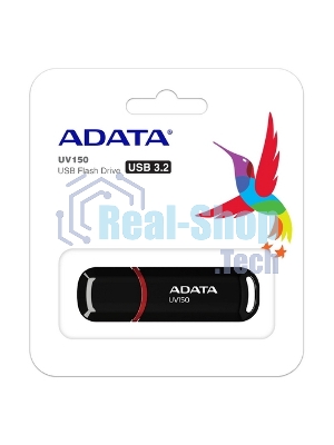 Флешка USB ADATA UV150 (AUV150-32G-RBK), 32Gb, USB 3.0, R/W 100/30, черный