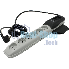 Сетевой фильтр ZIS Pilot Pro 6 розеток (5 евро + 1Gadget Parking) 1.8 м, автомат защиты Surge protector Pilot PRO 6 outlets (5 euro + 1 without ground) 10A/2.2kVt, 1.8m, automatic circuit-breaker