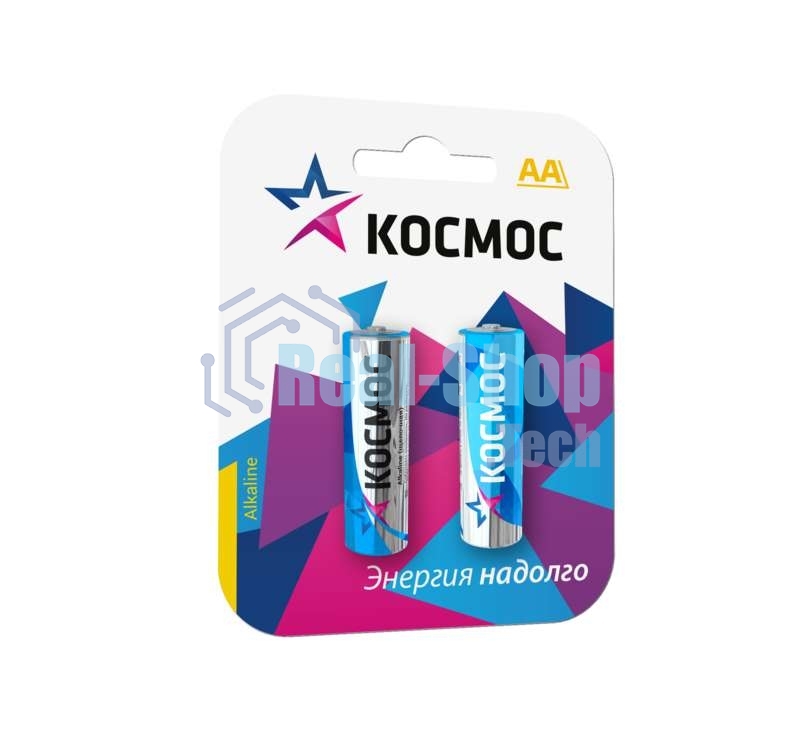 Элемент питания Космос алкалиновый LR LR6 BP-2 (блист.2шт)