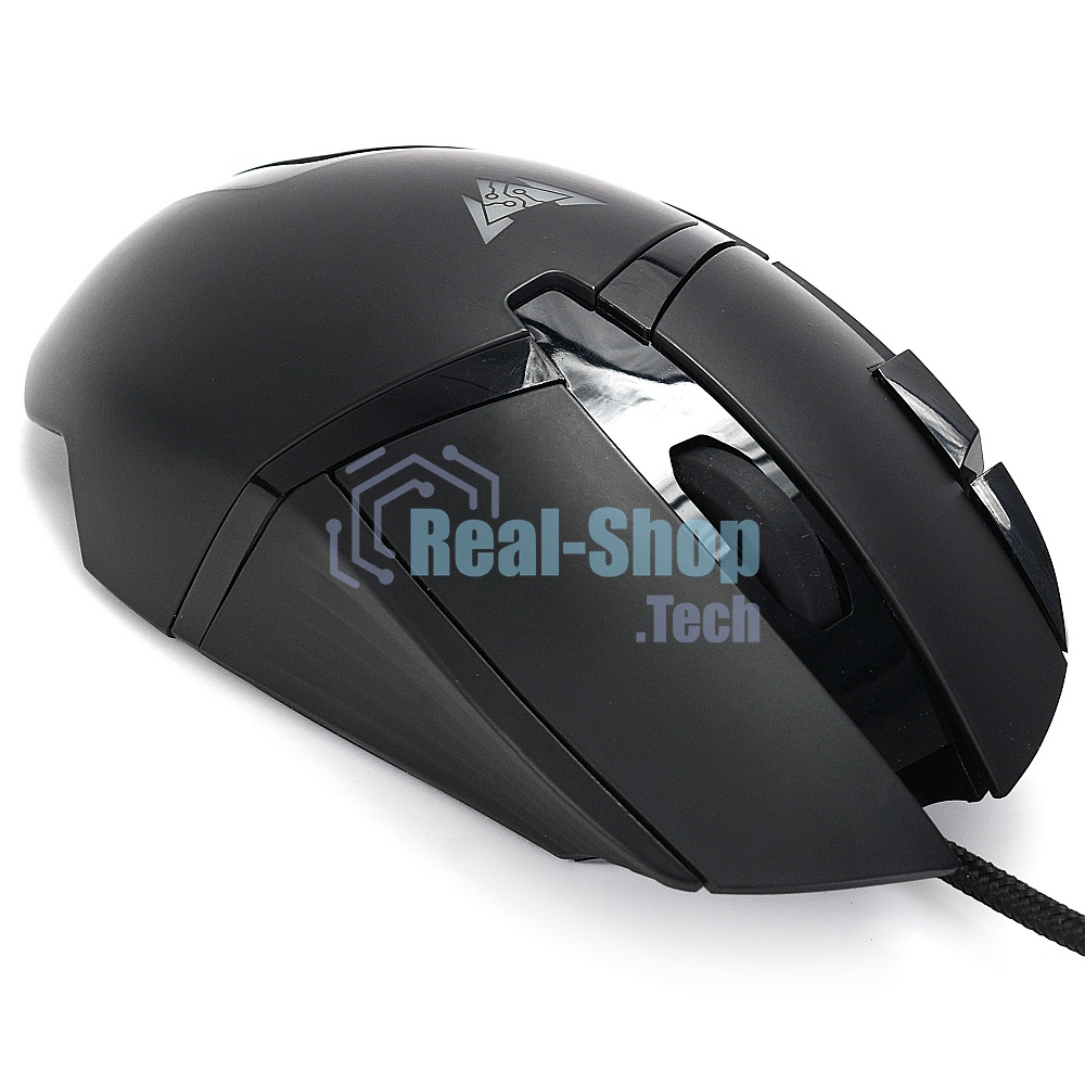 Мышь проводная Crown CMGM-901 черный, 4800 dpi, USB, кнопки - 8