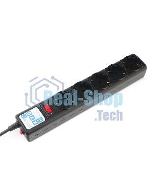 Сетевой фильтр Powercube SPG5-С2 1.9 м, 5 розеток, черный, коробка