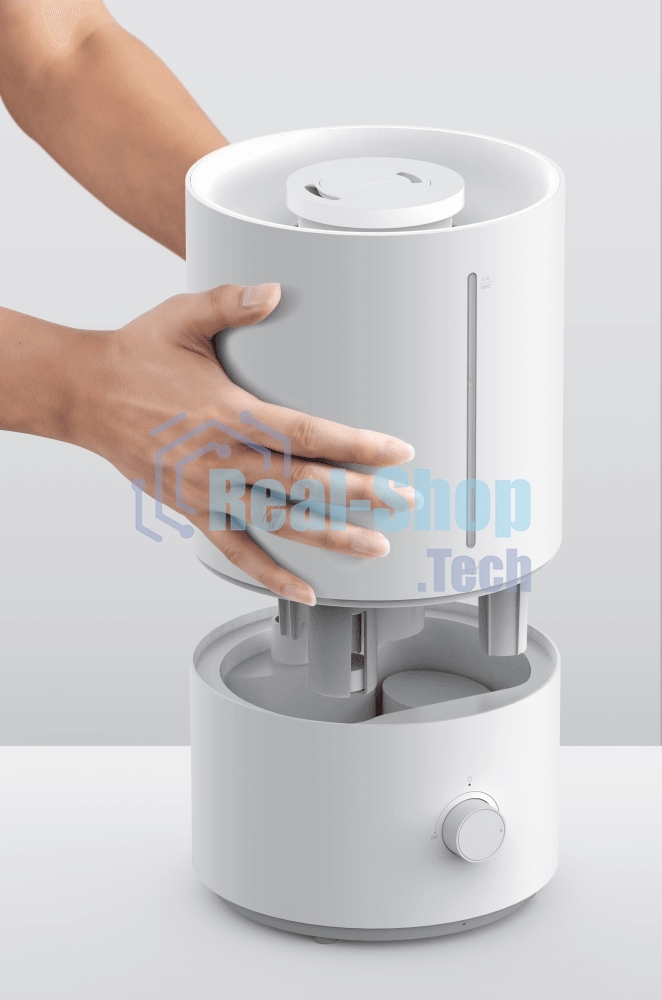 Увлажнитель воздуха Xiaomi Humidifier 2 Lite белый, 30 м², 4 л, ультразвуковой, антибактериальная защита с ионами серебра, верхний залив воды, поворотное сопло 360°