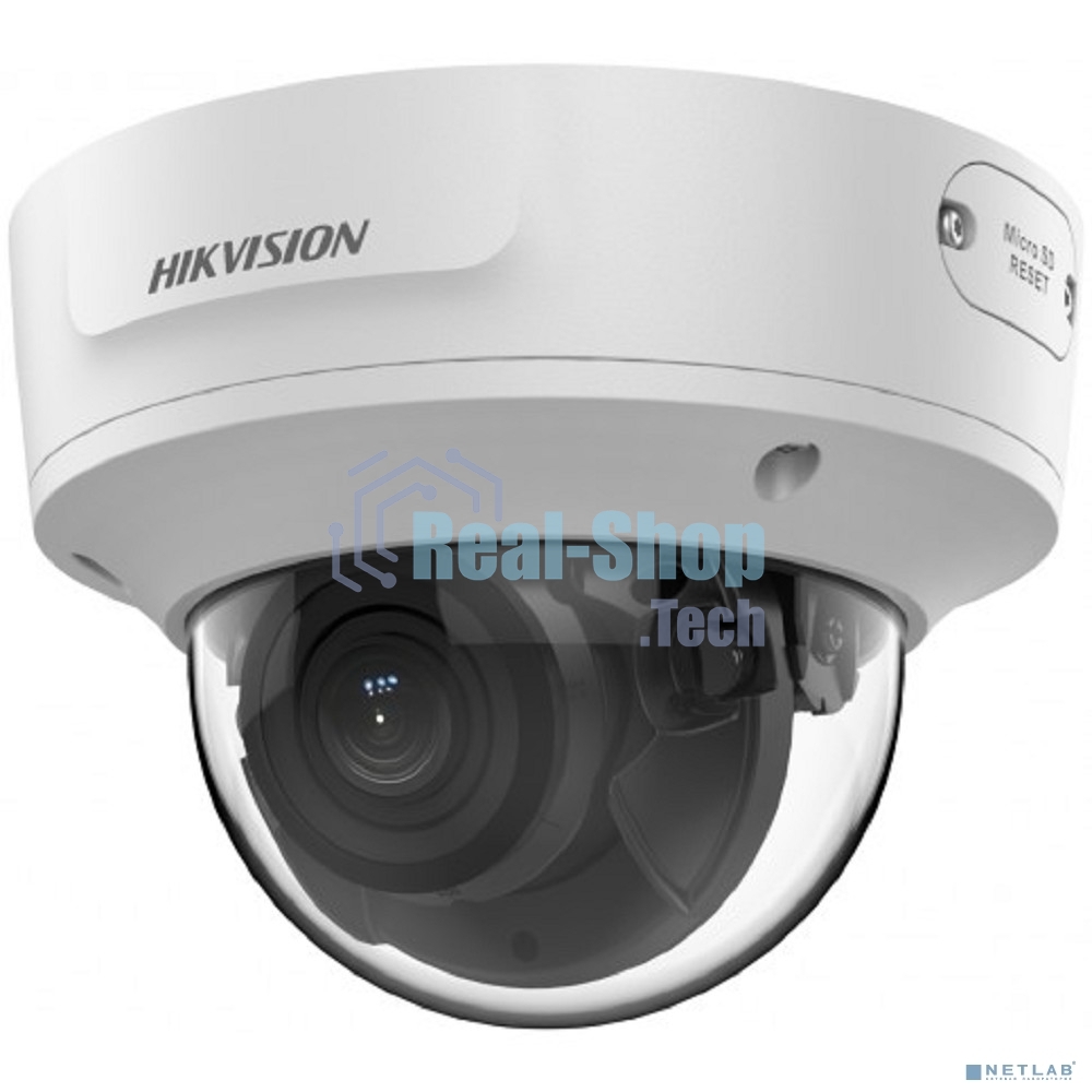 Уличная купольная IP-камера Hikvision 8Мп с EXIR-подсветкой до 40м и технологией AcuSense1/2,8
