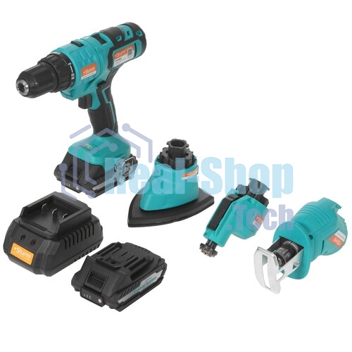 Мультитул аккум Sturm! CMT1802 18В,1BatterySystem, дрель,саб пила,реноватор, шлифмаш,2 акк,кейс