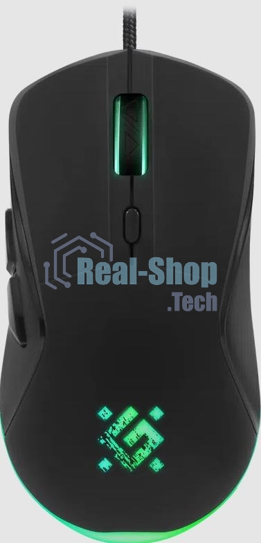 Мышь проводная Defender Arga GM-049 черный, 3600 dpi, USB, кнопки - 6