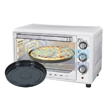Мини-печь Sakura SA-7001WP 35л, духовка 1600 Вт,, механ.управление, 3 режима работы духовки (верх, низ, верх+низ), таймер на 60 минут, регулировка температуры духовки, комплектация - металлическая решетка, противень, круглая форма для выпечки (230х50 мм), ухват. белый.