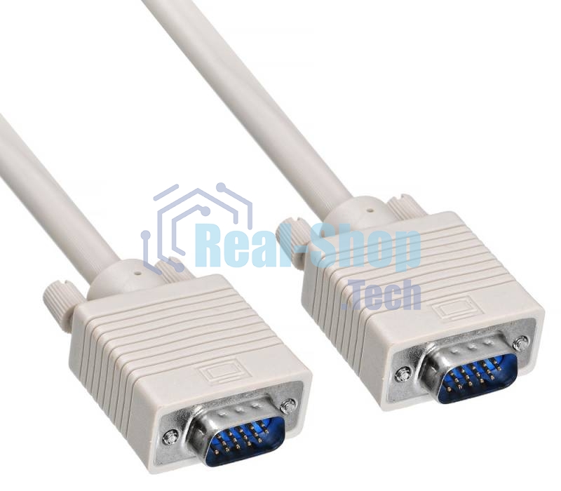 Удлинитель Buro кабеля VGA-15M/Fpro SVGA 15m/f для LCD мониторов 2 фильтра 1.8м