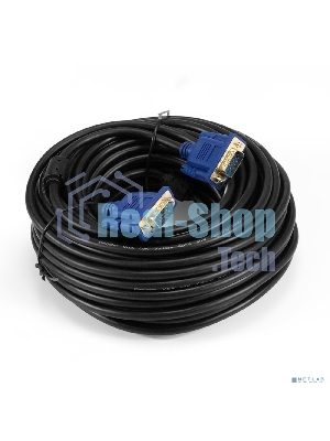 Кабель VGA Pro ExeGate EX-CC-PVGA-15M15M-20.0 (15M/15M, 20м, 2 фильтра, позолоченные контакты, экран)
