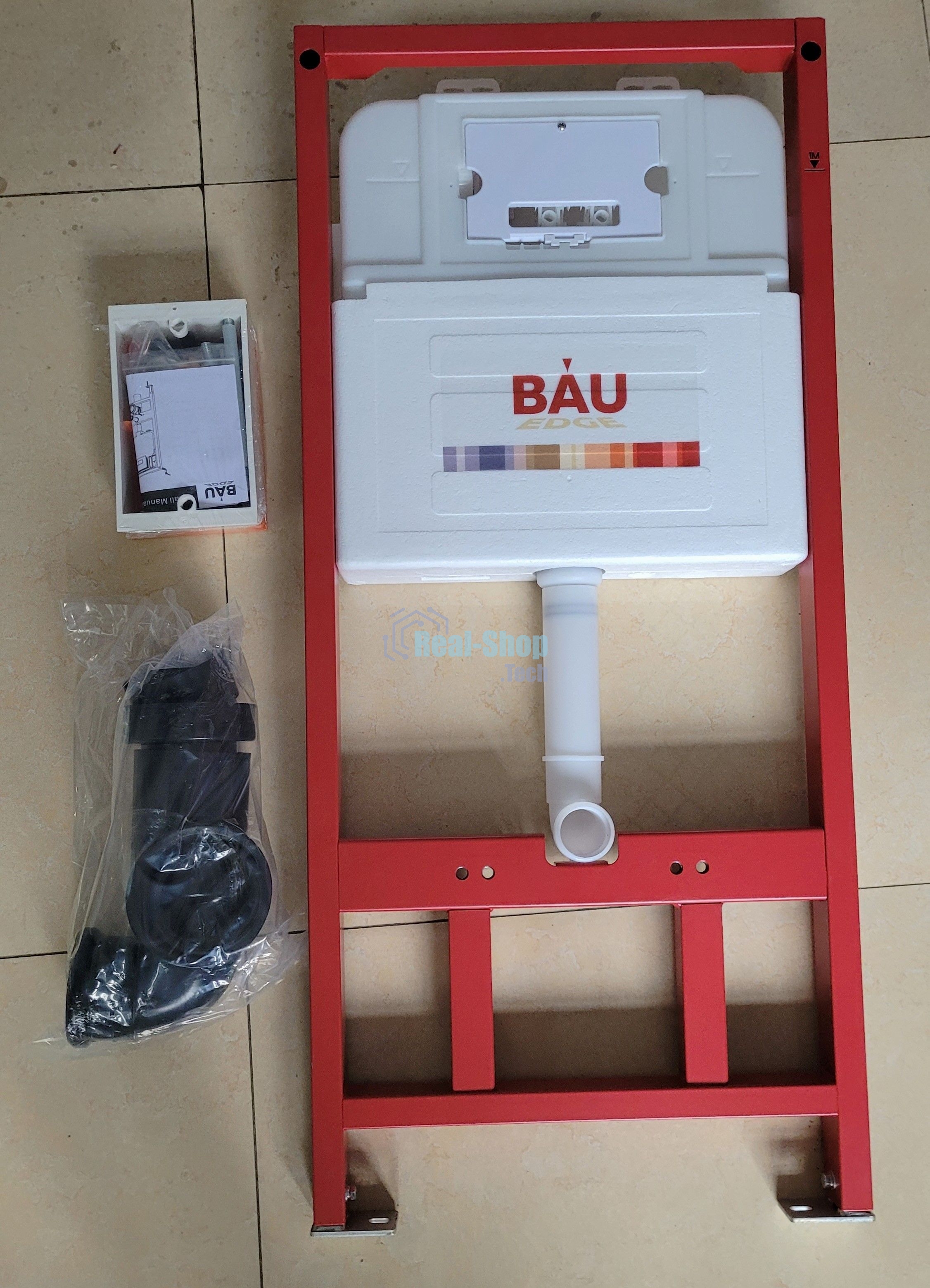 Инсталляция BAU PRO для подвесного унитаза с клавишей смыва BAU Soul, белая