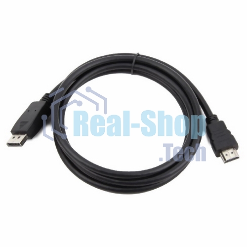 Кабель DisplayPort-HDMI Gembird/Cablexpert 1,8м, 20M/19M, черный, экран, пакет