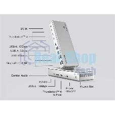 Док-станция WAVLINK Thunderbolt 4 Quad Display/96W Power Delivery Include 20V/11.5A Power Adapter/4xUSB3.0/3xThunderbolt 4/2xDP 4K 60HZ/2xHDMI 4K 60HZ/1xGigabit LAN/1xCombo Audio Jack/1xCardReader Док-станция WAVLINK Thunderbolt 4 Quad Display/96W Power Delivery Include 20V/11.5A Power Adapter/4xUSB3.0/3xThunderbolt 4/2xDP 4K 60HZ/2xHDMI 4K 60HZ/1xGigabit LAN/1xCombo Audio Jack/1xCardReader