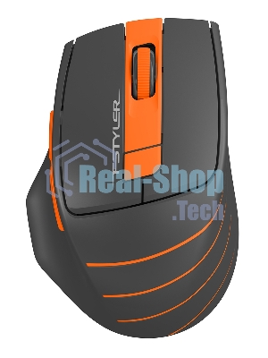 Мышь беспроводная A4Tech Fstyler FG30S серый/оранжевый, 2000 dpi, радиоканал, USB, кнопки - 6
