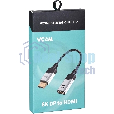 Адаптер DisplayPort(M) ---> HDMI(F) 0.15m 8K@60Hz VCOM