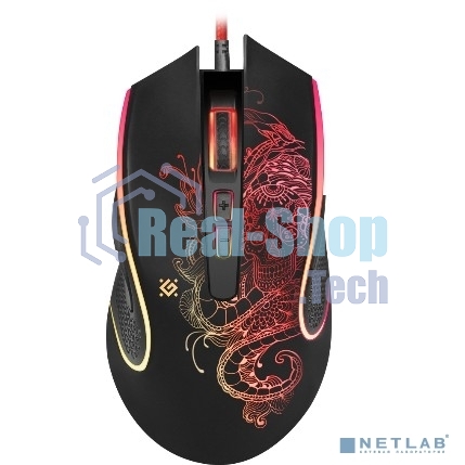 Мышь проводная Defender Venom GM-640L черный, 3200 dpi, USB, кнопки - 8