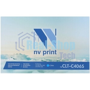 Картридж лазерный NVPrint совместимый Samsung CLT-C406S Cyan для CLP-360/365/368/CLX-3300/3305 (1000k)