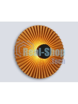 Настенный светильник Ambrella light LH72647 BK/CF черный/кофе 6W 3000K D300*100
