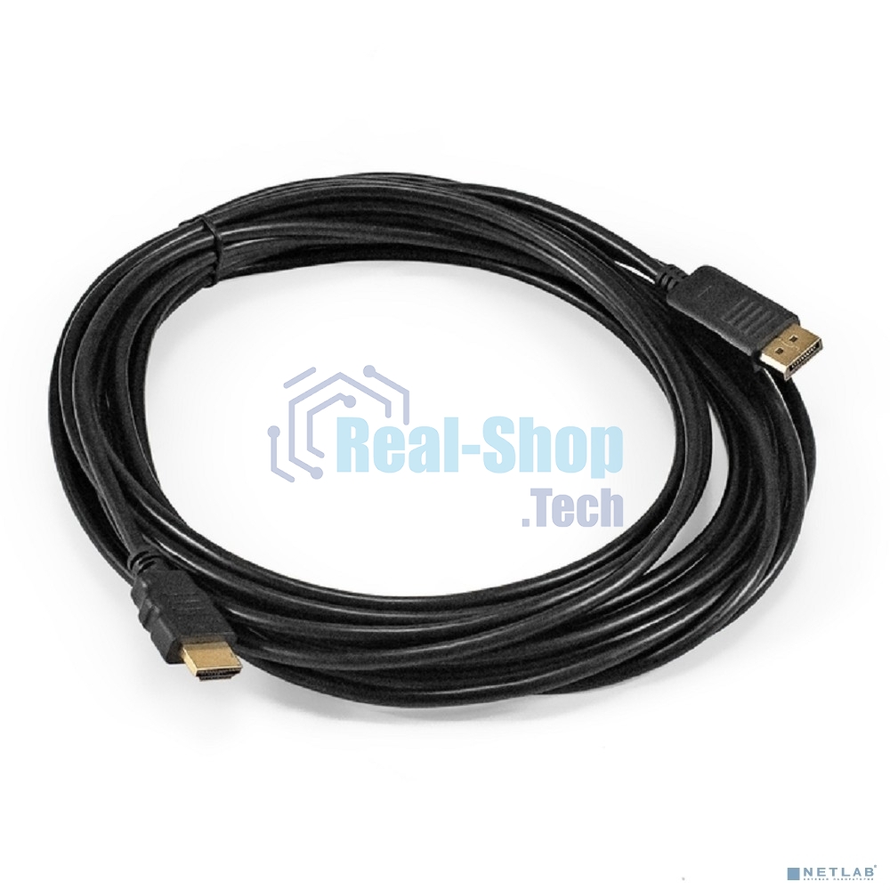 Кабель DisplayPort-HDMI ExeGate EX-CC-DP-HDMI-10.0 (20M/19M, 10м, экран)