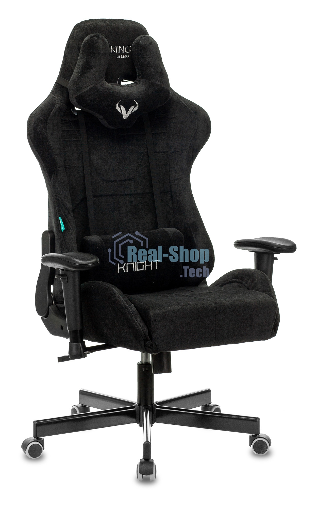 Кресло Бюрократ VIKING KNIGHT LT20 FABRIC черный, ткань, 120 кг, механизм качания