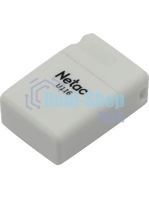 Флешка USB Netac U116 (NT03U116N-064G-20WH), 64Gb, USB 2.0, R/W 70/30, белый