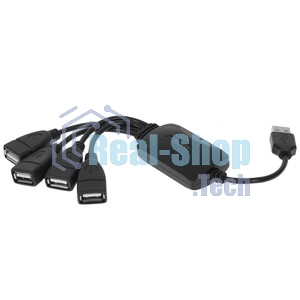 USB-концентратор Buro BU-HUB4-0.3-U2.0-Splitter, USB 2.0, USB 4 порта, USB
