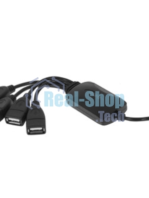 USB-концентратор Buro BU-HUB4-0.3-U2.0-Splitter, USB 2.0, USB 4 порта, USB
