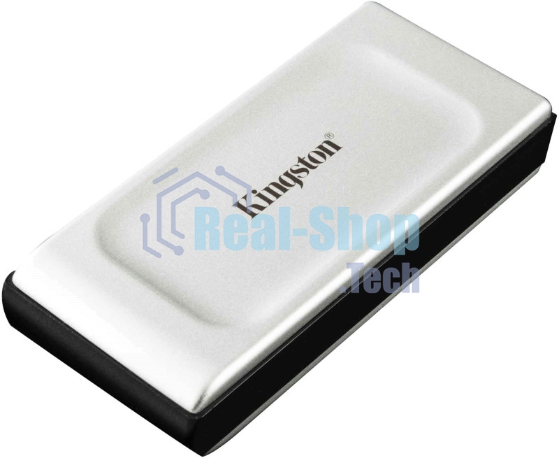 Внешний SSD Kingston XS2000, 2TB, USB 3.2 Gen 2x2 Type-C, R/W 2000/2000, серебристый