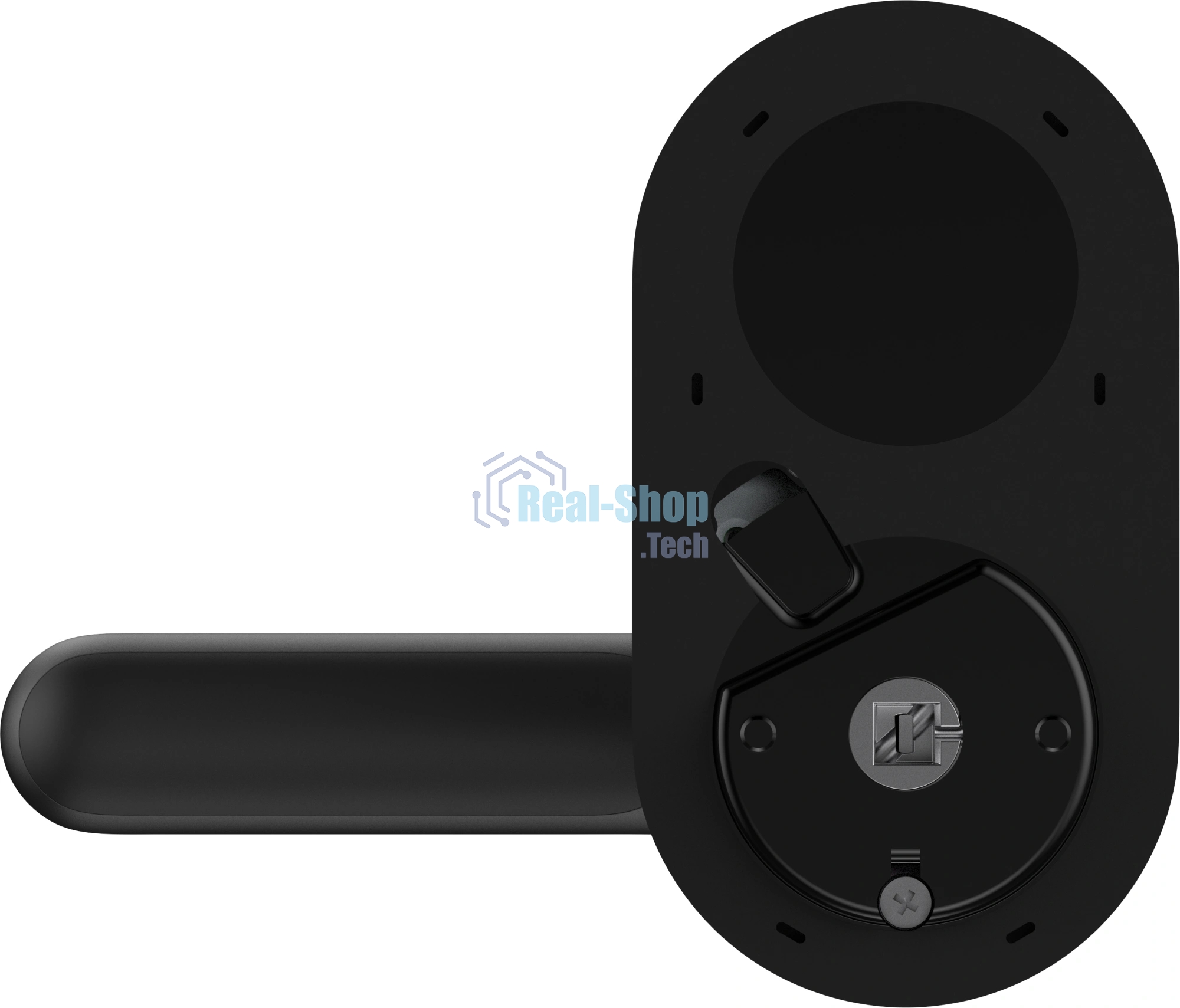 Умный замок Aqara Smart Door Lock U300 навесной разбл.отпеч.паль./код/пар/NFC/прил/мех.кл черный (DL-D02D BL)