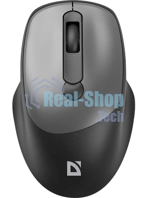 Мышь беспроводная Defender Feam MM-296 черный, 1600 dpi, радиоканал, USB, кнопки - 4