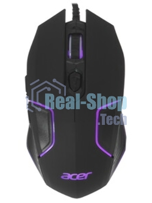 Мышь проводная Acer OMW170 черный, 3200 dpi, USB, кнопки - 6