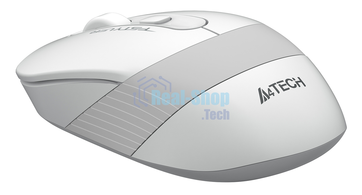 Мышь беспроводная A4Tech Fstyler FG10S белый/серый, 2000 dpi, радиоканал, USB, кнопки - 4
