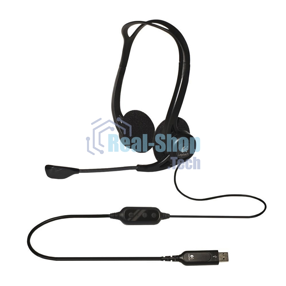 Гарнитура Logitech PC Headset 960 Stereo чёрный, проводная, USB