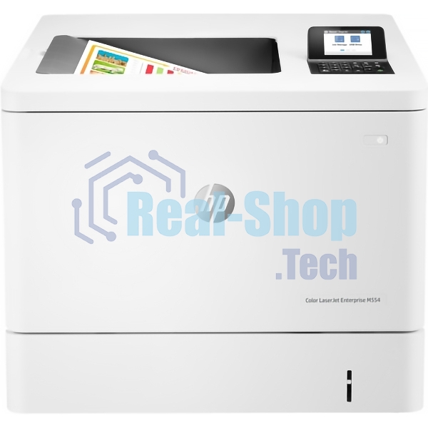 Принтер лазерный HP Color LaserJet Enterprise M554dn (7ZU81A), A4, цветной, печ. до 33 стр/мин., 600 x 600 dpi, USB, RJ-45, Air Print, Mopria