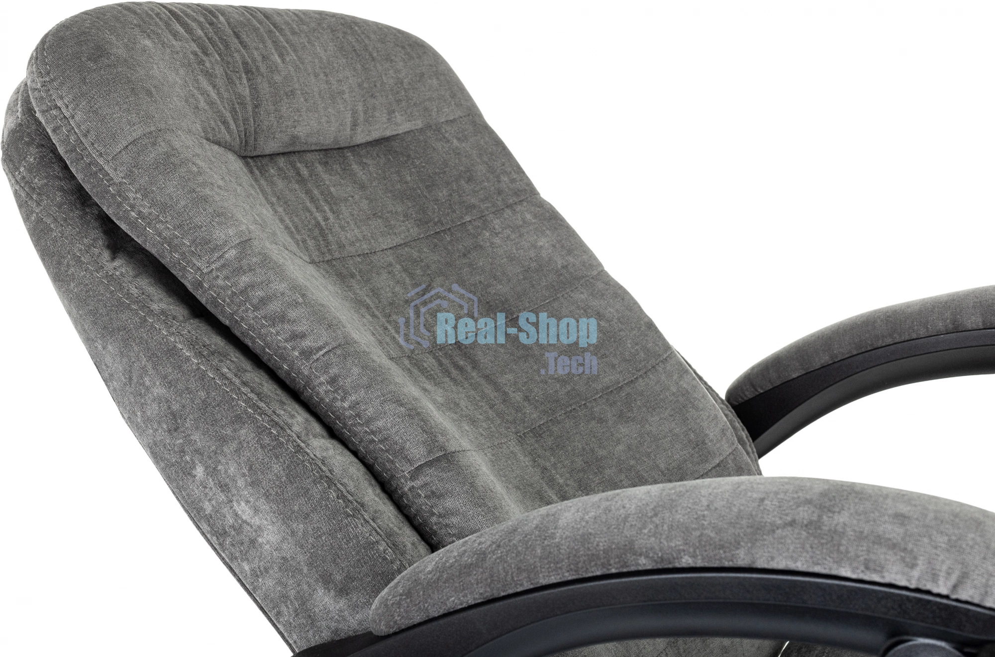 Кресло руководителя Бюрократ T-9950MSG-F Fabric серый Light-19, крестов. пластик, подст. для ног