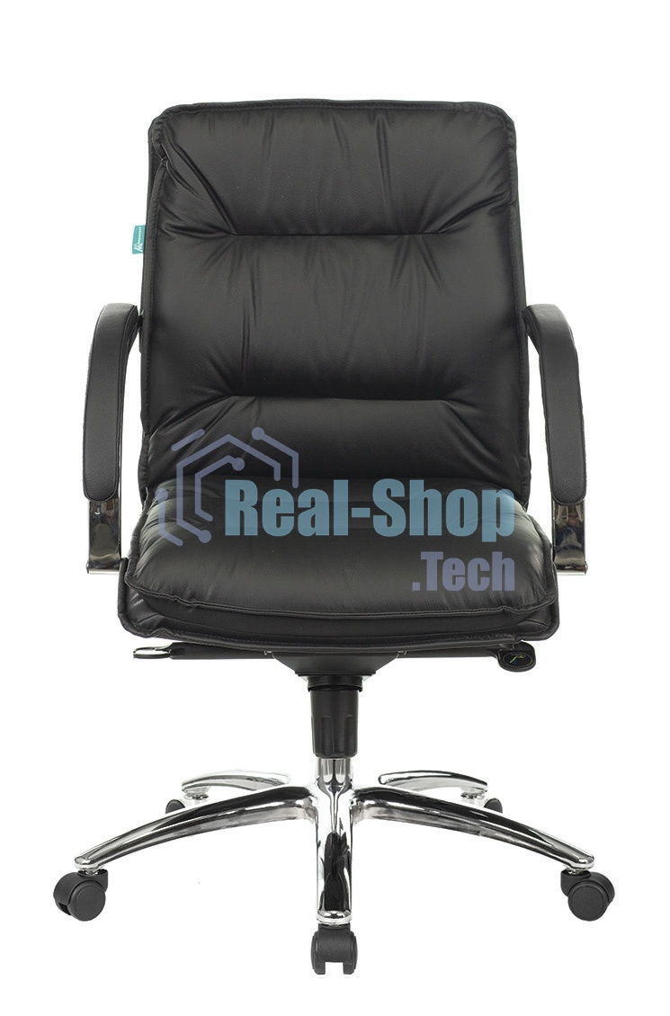 Кресло Бюрократ T-9927SL-LOW/BLACK черный, кожа