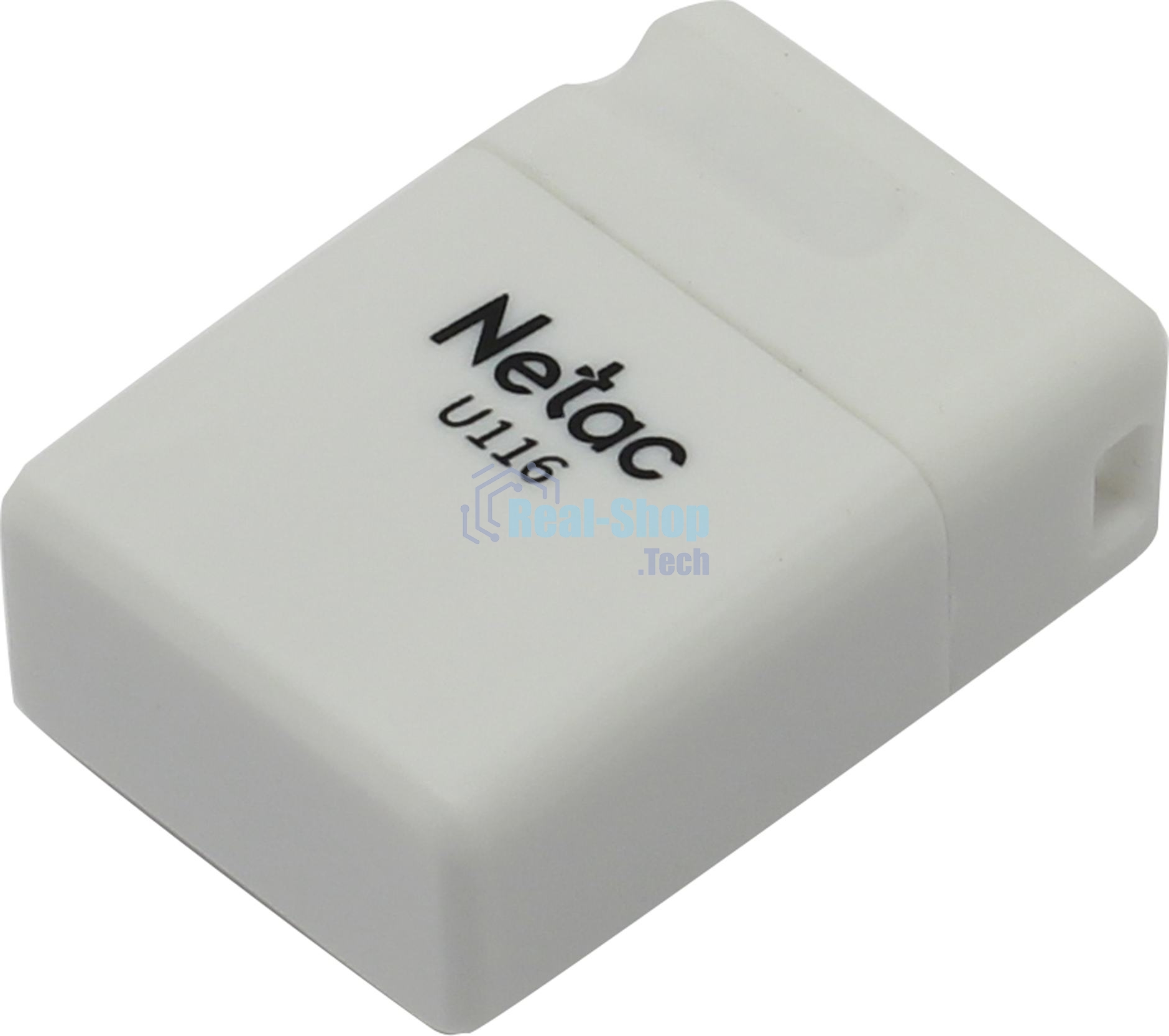 Флешка USB Netac U116 mini (NT03U116N-032G-32WH USB), 32Gb, USB 3.2, R/W 90/30, белый